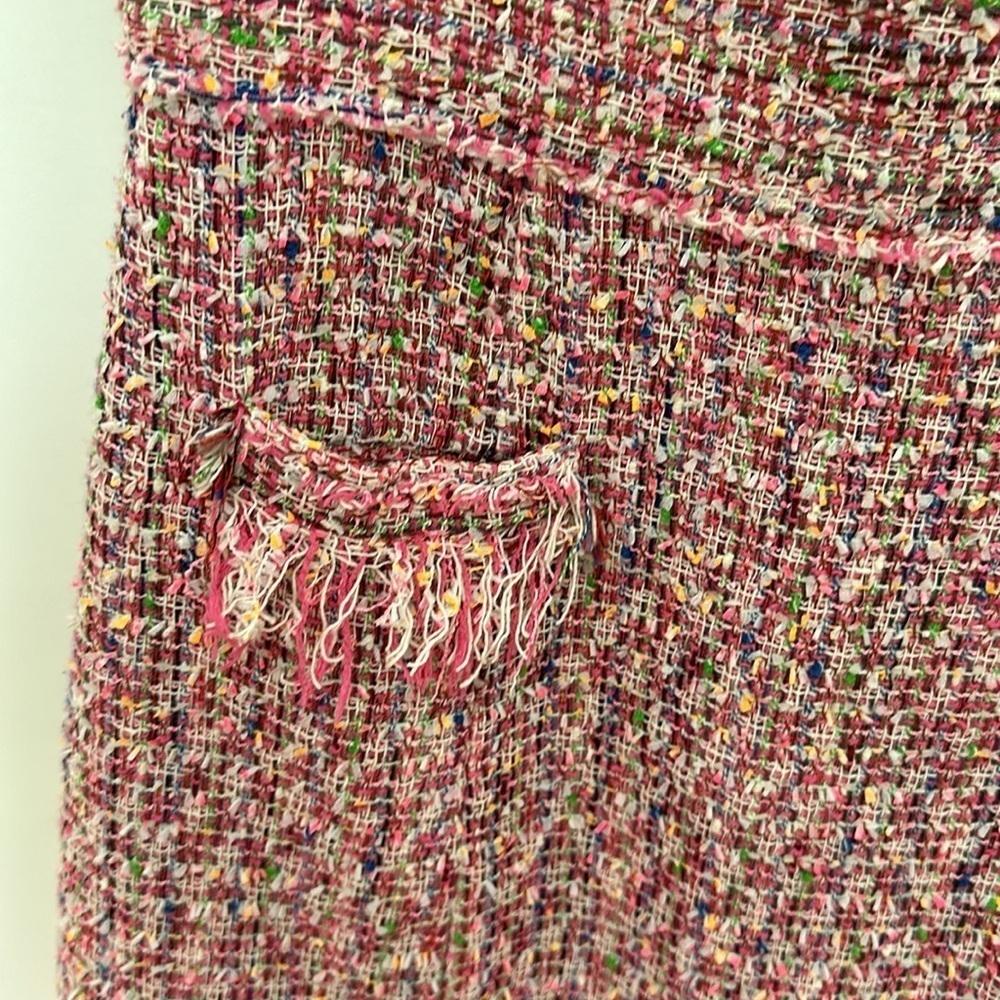 Milly Gabby Tweed Fringe Sleeveless Dress Size 6 Pink
8138 - Picture 6 of 9